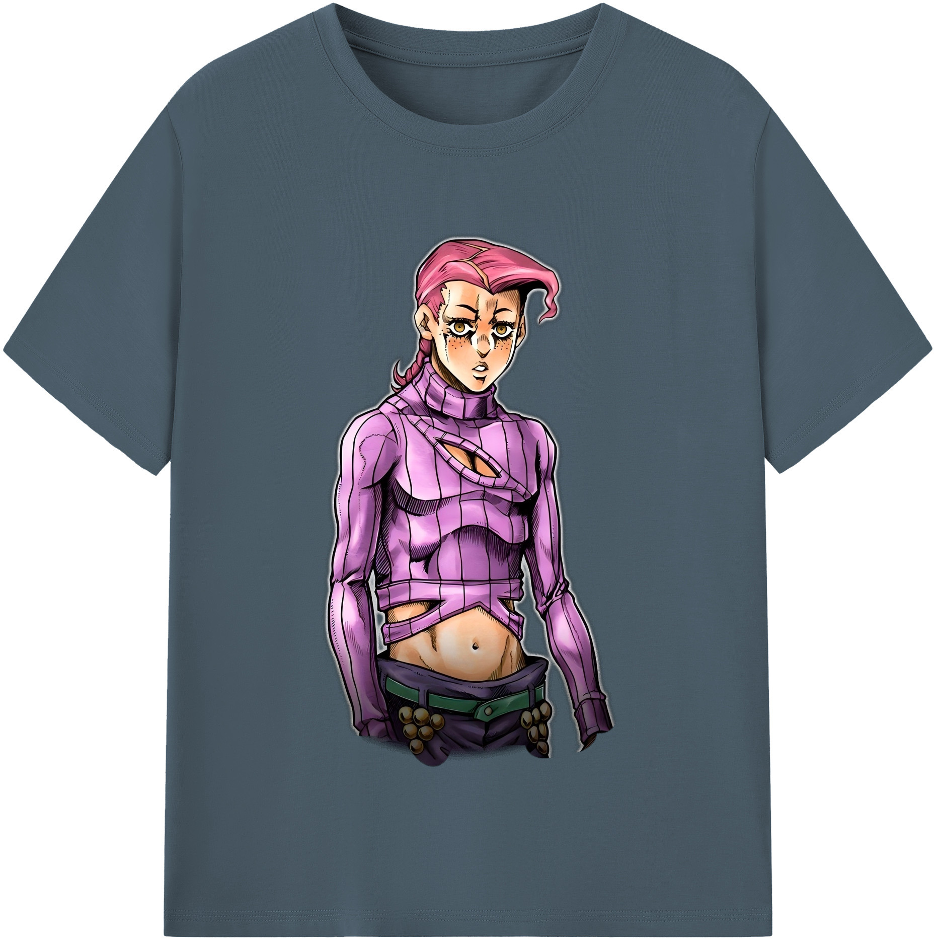 （画像用） ジョジョの奇妙な冒険 ビネガー?ドッピオ JoJo's Bizarre Adventure Vinegar Doppio 綿100％半袖Tシャツ（フロントプリント）